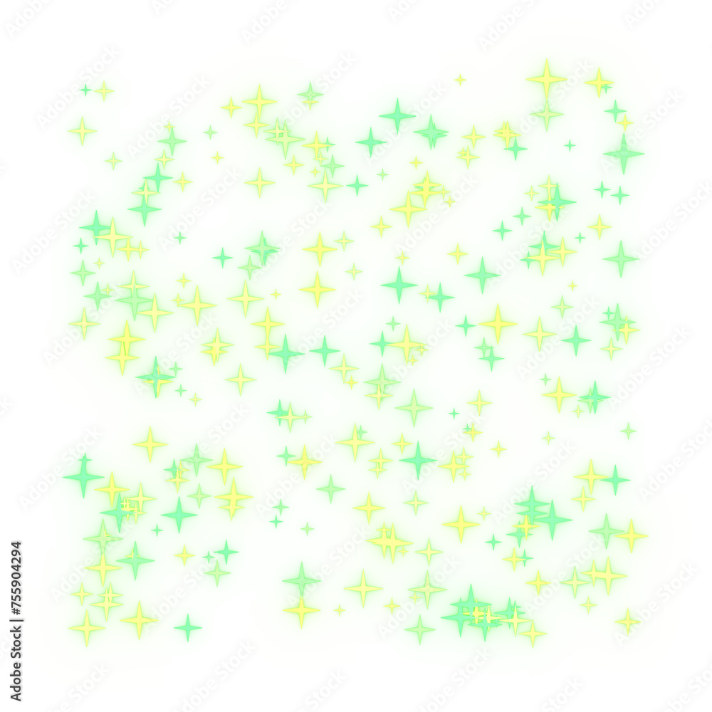 Glittering stars' particles. 3d rendering. Glittering stars' particles. 3d rendering.