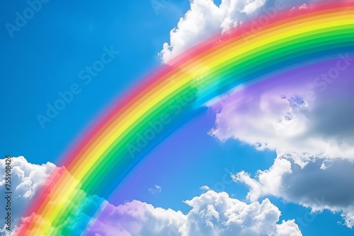 multicolored rainbow happiness and joy concept