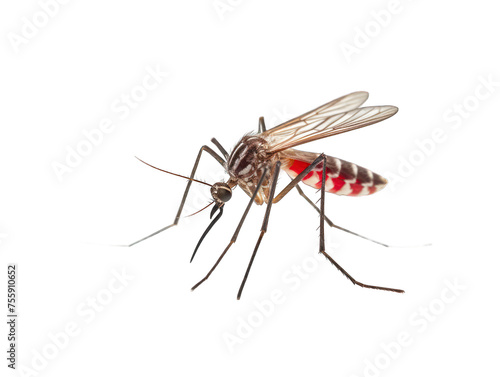 Mosquito isolated on transparent background, transparency image, removed background