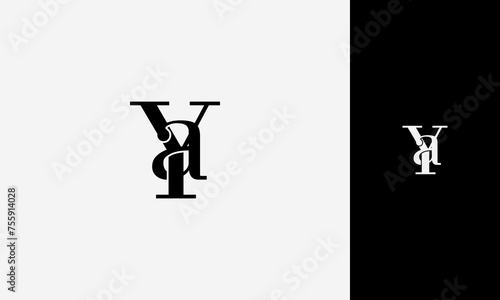 initial letter aY or Ya  lowercase joined uppercase,logo vektor design