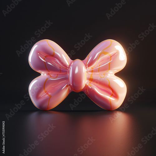 Glowing, pink candy photo