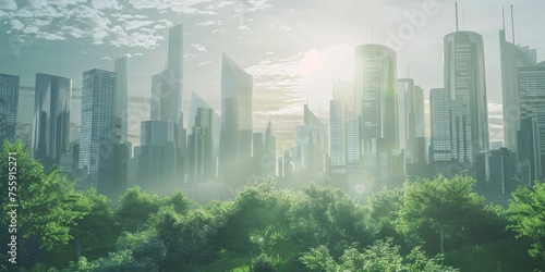 Green City concept Generative AI