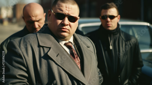 The boss of the Russian mafia with friendsin the 90s. Сrime bosses. Bandits, Crime, rackets, robberies