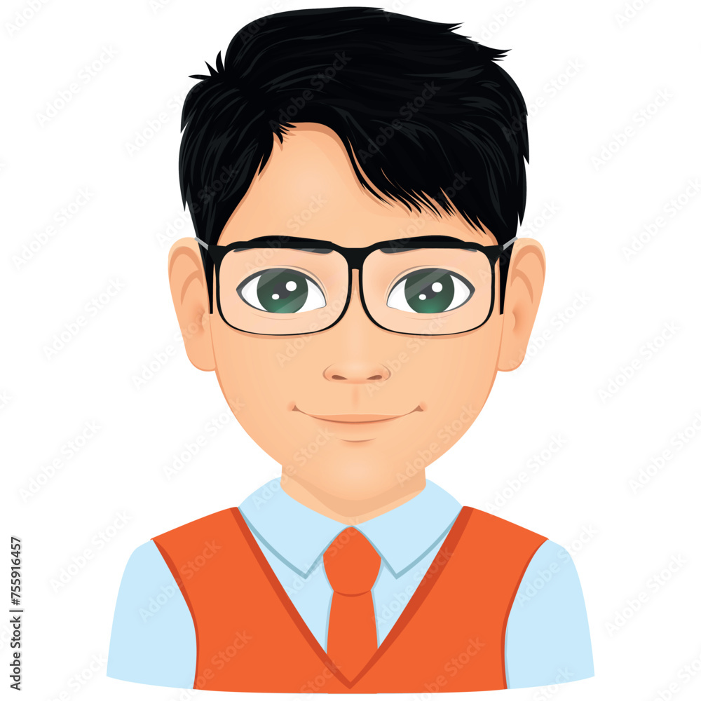 portrait of primary or secondary school male student portrait of primary or secondary school male student