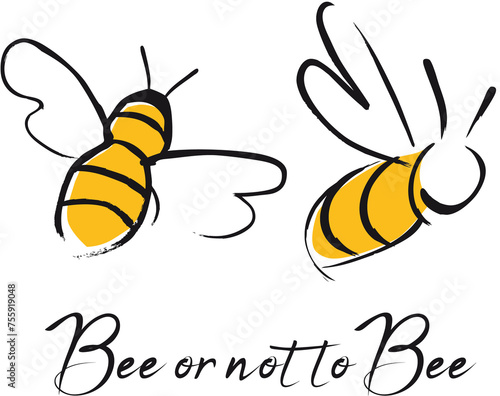 Bee Logo, Illustration, Icon, called Bee or not to Bee