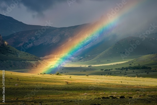 multicolored rainbow happiness and joy concept