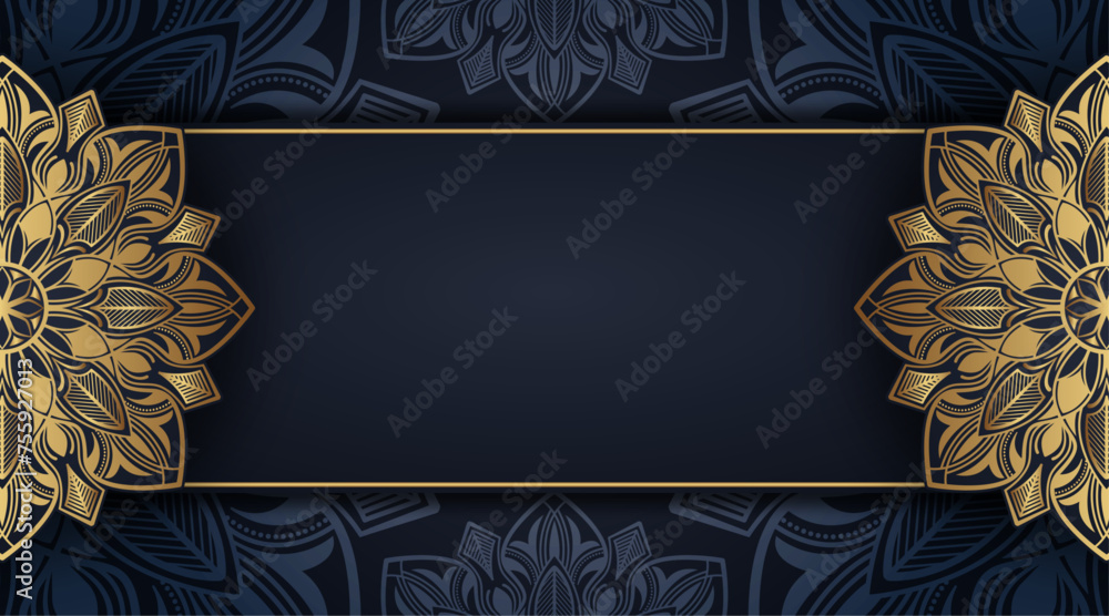 luxury black background, with gold mandala luxury black background, with gold mandala