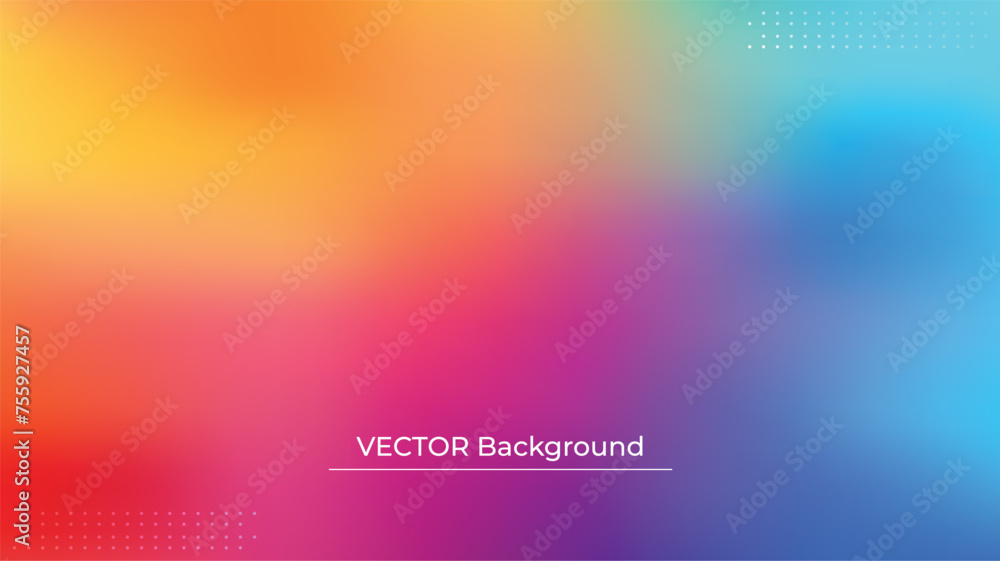 Abstract blurred gradient mesh background in bright rainbow colors. Colorful smooth banner template. Easy editable soft colored vector illustration in EPS10 without transparency. Abstract blurred gradient mesh background in bright rainbow colors. Colorful smooth banner template. Easy editable soft colored vector illustration in EPS10 without transparency.