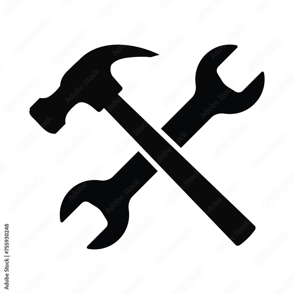 Wrench and hammer vector illustration, maintenance logo symbol
Wrench and hammer vector illustration, maintenance logo symbol