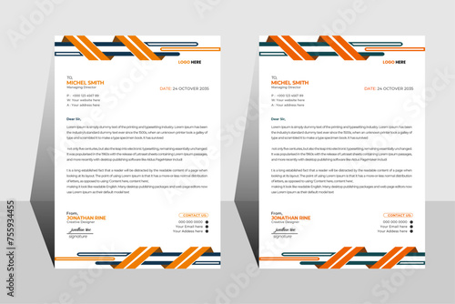 Foto corporate latter head design