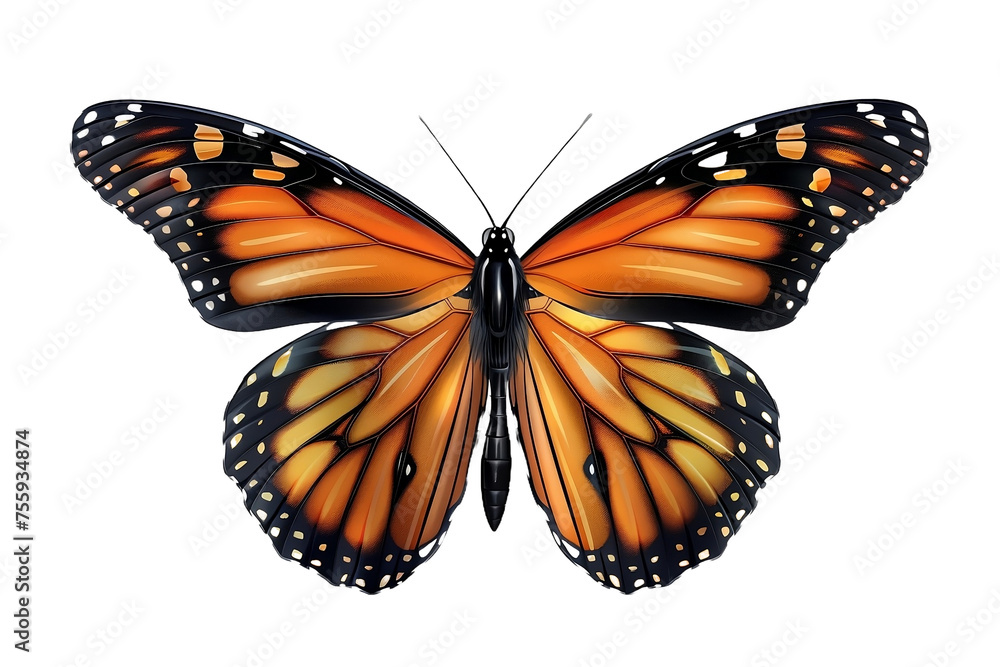 Fototapeta premium butterfly isolated on white background