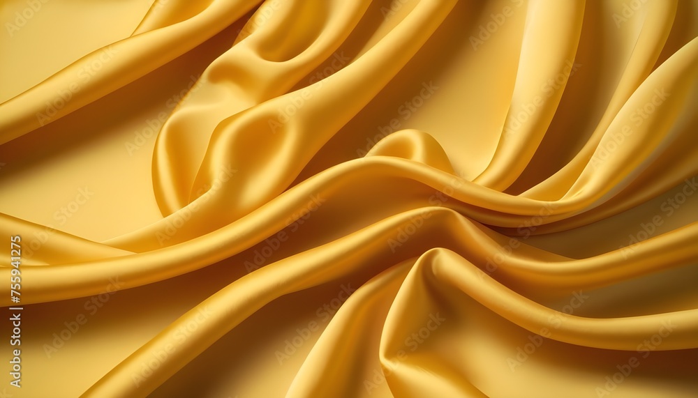 Obraz premium yellow drapery silk background texture
