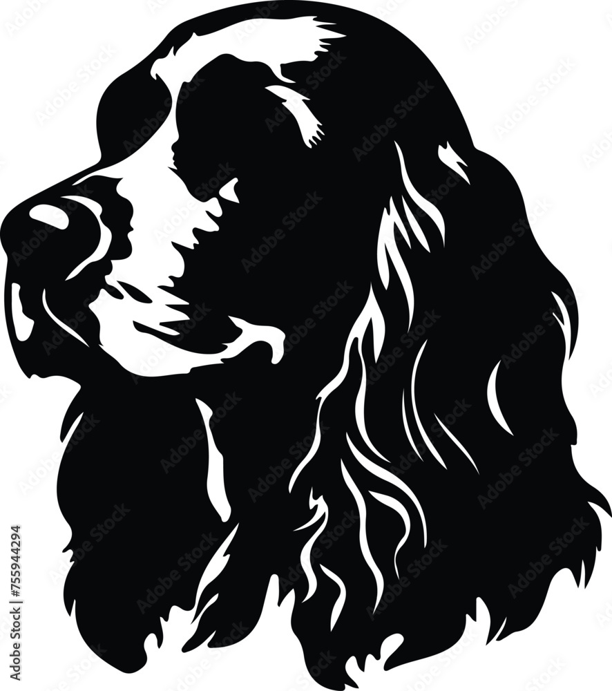Americancockerspaniel silhouette Americancockerspaniel silhouette