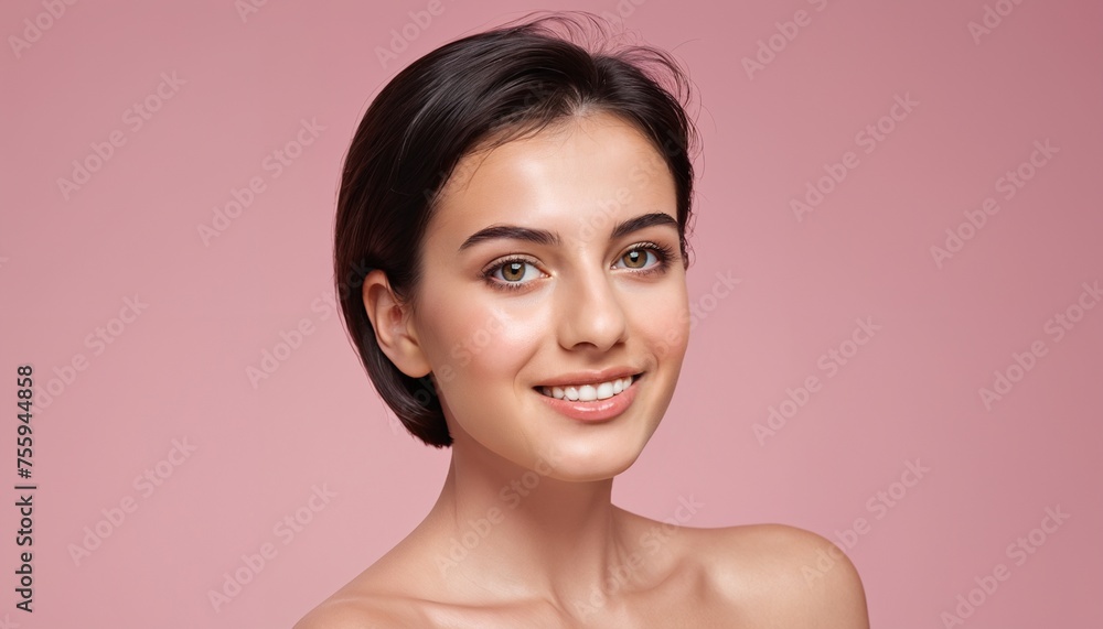 a woman with short hair smiling at the camera, wellness
