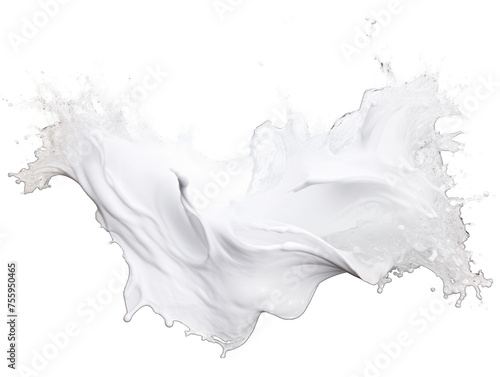 White liquid wave water isolated on transparent background, transparency image, removed background