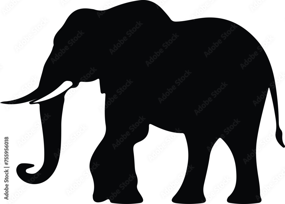 Fototapeta premium Africanelephant silhouette