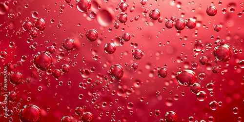 Bubbles of red wine closeup. Alcoholic background