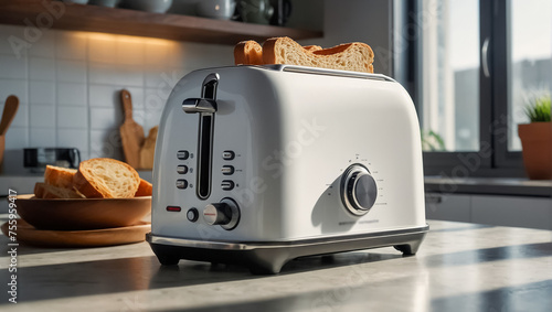 toaster in the kitchen breakfast