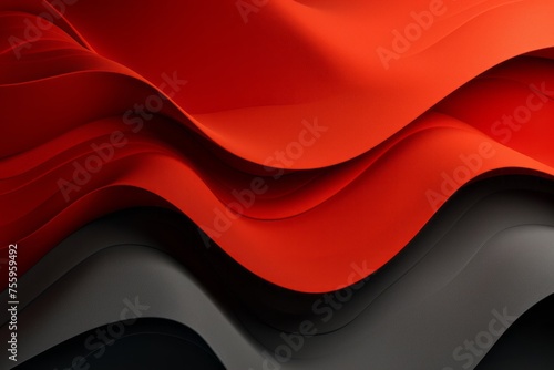 A fiery red and gray background with sharp contrasts