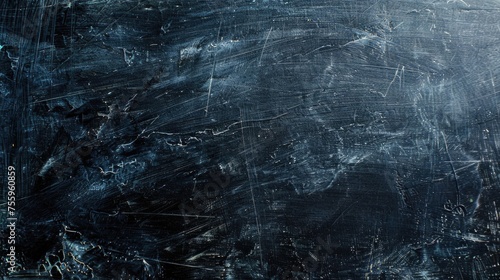 Close up of a black chalkboard with scratches, perfect for educational or business concepts.