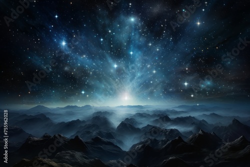 Stars illuminating the canvas of the cosmos