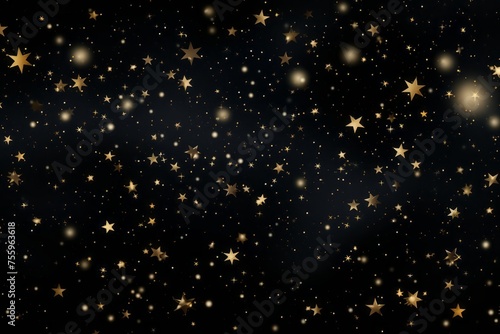A black background with sparkling stars