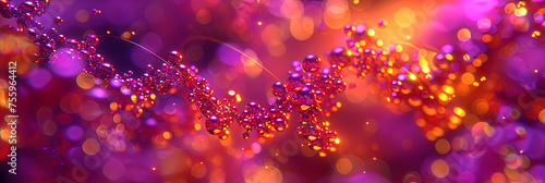 Detailed view of a vibrant purple and orange background