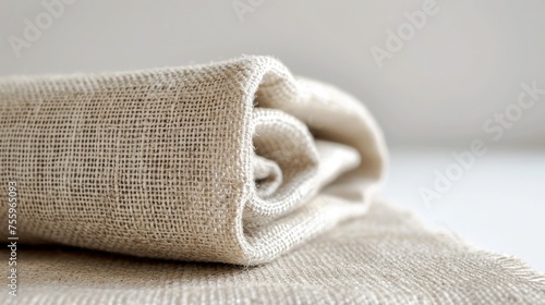 A sturdy canvas material, presented to highlight its heavy, durable weave and natural, undyed color, against a stark white background