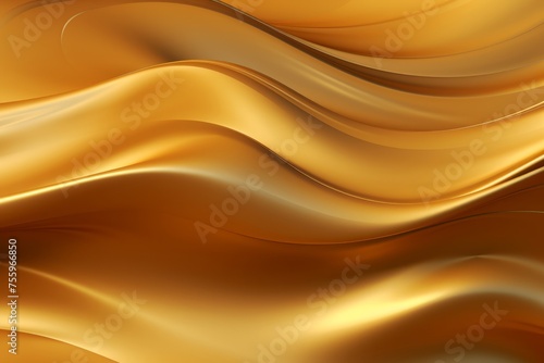 A gold background with golden metallic waves