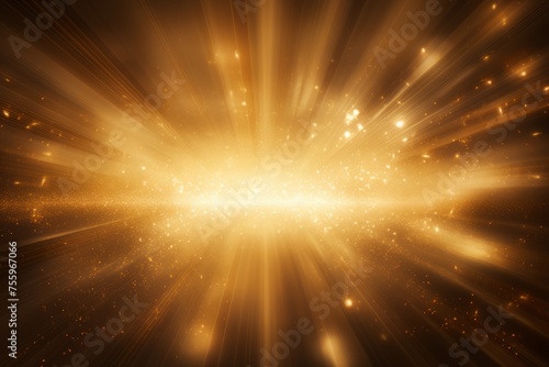A gold background with radiant golden beams