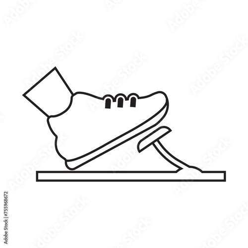 Foot in the Boot Presses Gas or Brake Pedal icon