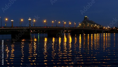 Akmens tilts is a bridge in Riga, Latvia photo