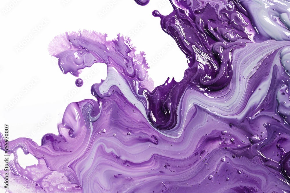 Close up of purple and white liquid, suitable for science or technology concepts.