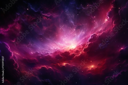 A cosmic phenomenon with vibrant colors of fuchsia and magenta