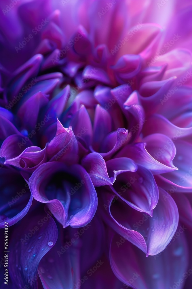 A detailed view of a purple flower, perfect for botanical projects.