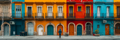 Travel inspiration, bold architecture, travel getaway, stunning cityscapes, cultural travel journey, inviting colorful homes