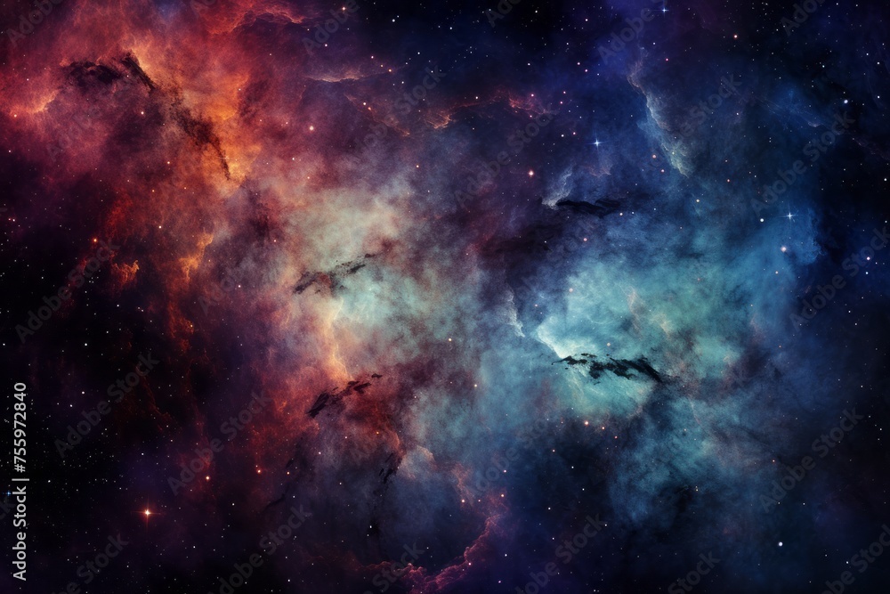 The intricate patterns of a cosmic nebula