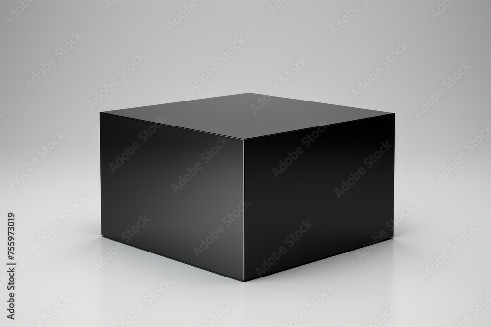 3D box template with a sleek and modern design 3D box template with a sleek and modern design