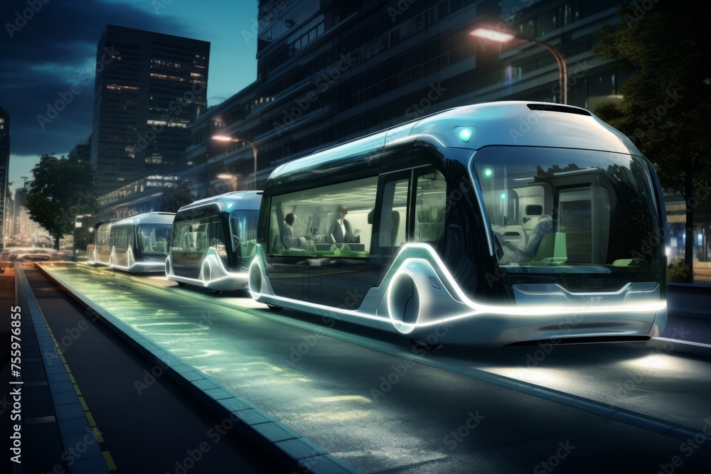 A smart public transportation system with electric buses A smart public transportation system with electric buses