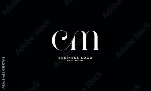 CM, MC, C, M, Abstract Letters Logo Monogram