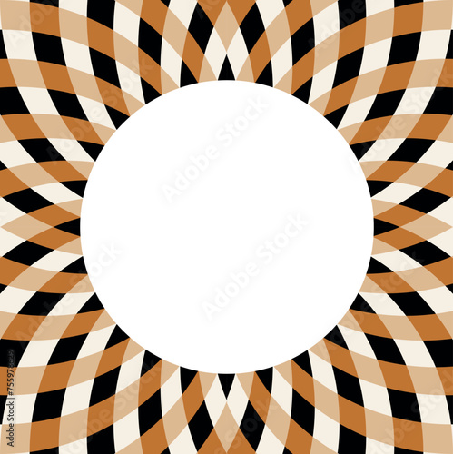 Dikişsiz geometrik floral desen. Vektör illüstrasyonu.	