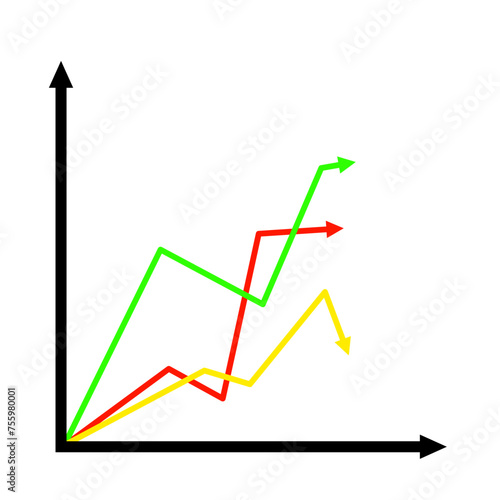 Line Chart Vector