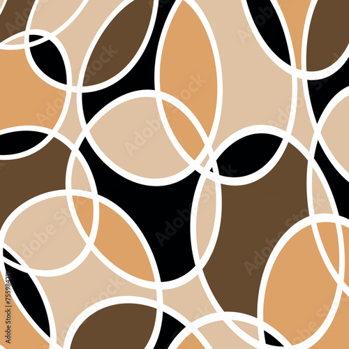 Seamless abstract geometric circular pattern.