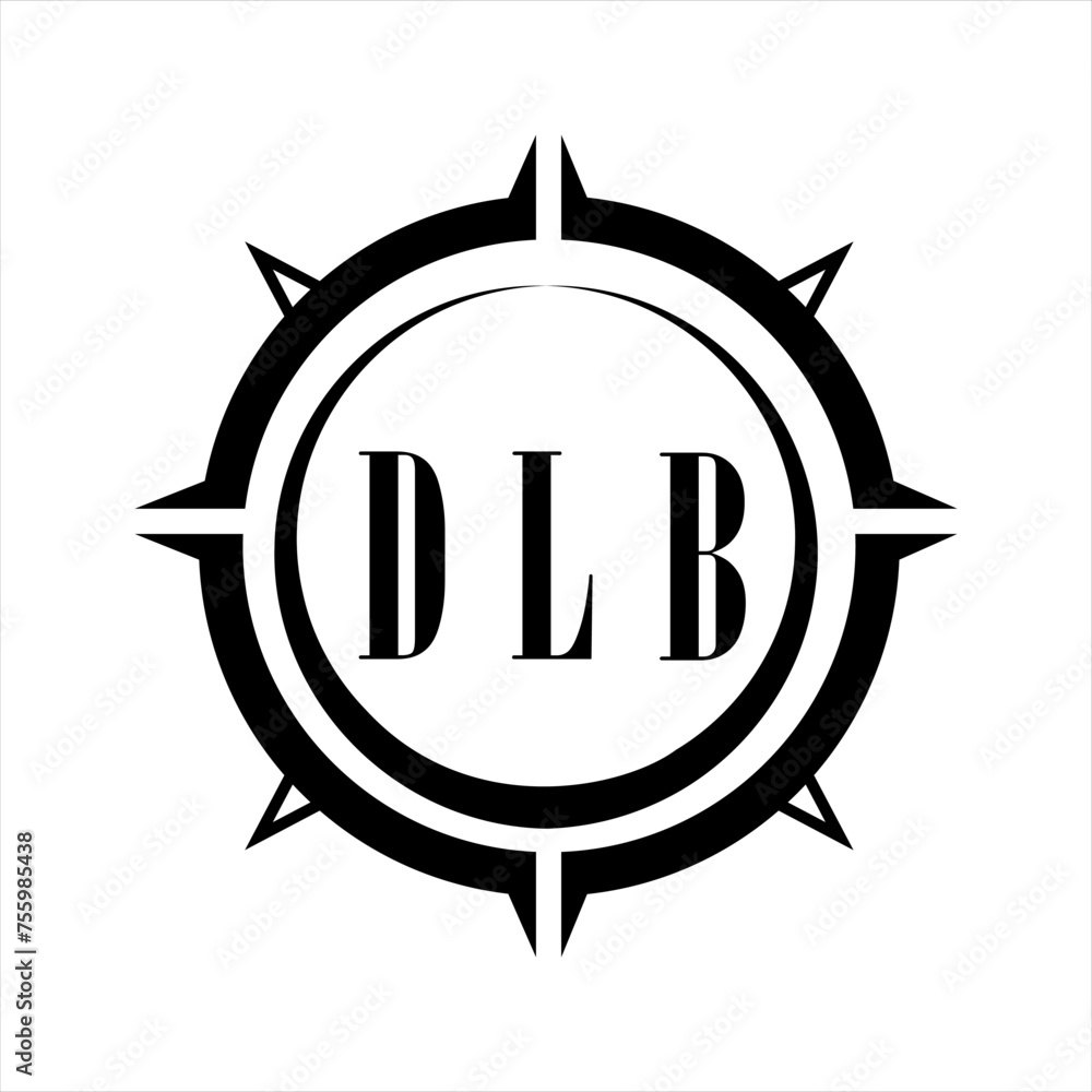 DLB letter design. DLB letter technology logo design on white background. DLB Monogram logo design for entrepreneur and business