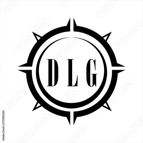 DLG letter design. DLG letter technology logo design on white background. DLG Monogram logo design for entrepreneur and business