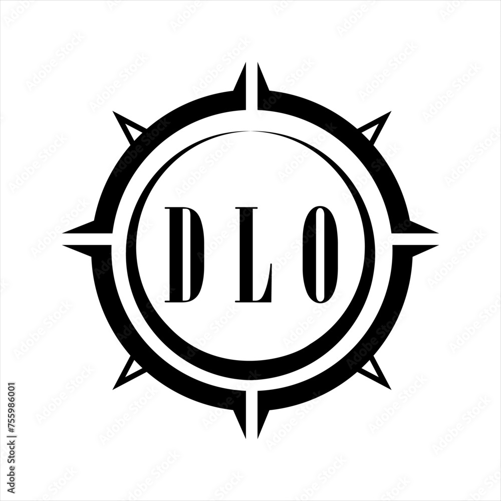 DLO letter design. DLO letter technology logo design on white background. DLO Monogram logo design for entrepreneur and business