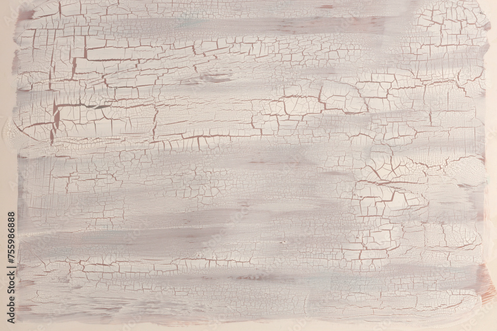 Craquelure scratch texture painting paper wall background. Beige and brown color.