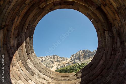 Mountain landscape on Latemar  in summer photo