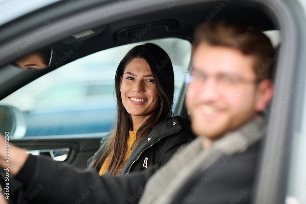 A romantic couple embarks on a scenic road trip across Europe, exploring captivating landscapes and creating unforgettable memories together A romantic couple embarks on a scenic road trip across Europe, exploring captivating landscapes and creating unforgettable memories together