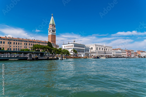 Iconic View of St. Mark's Campanile and Doge's Palace, Venice photo